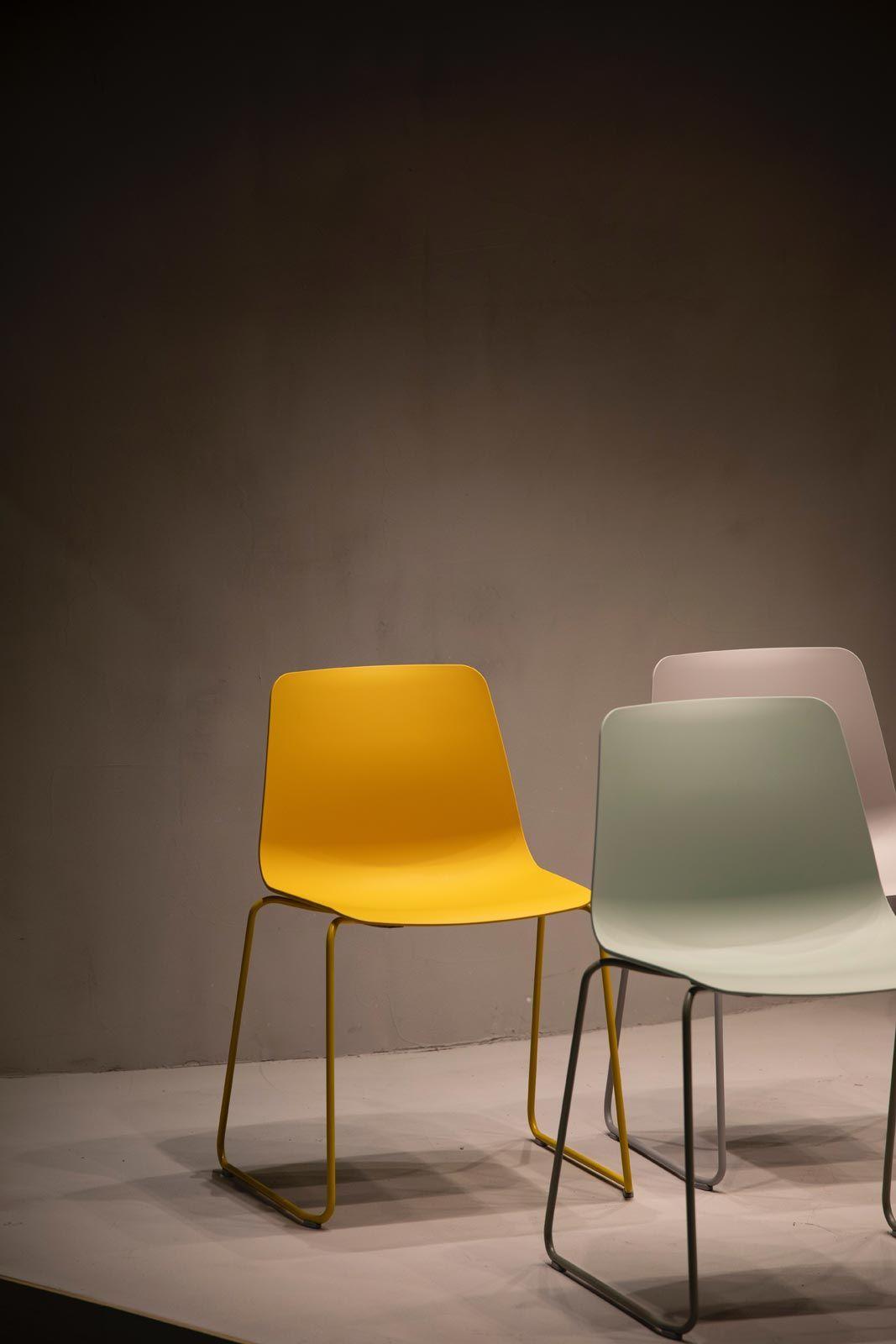 Modern Cafe Chair mustard